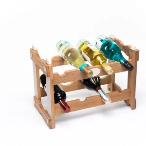 Porta Bottiglie Vino in TEAK