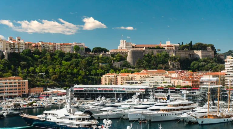 Yacht nel porto di Monaco