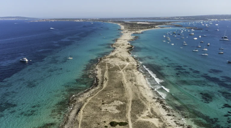 Ses Illetes a Formentera vista dall’alto