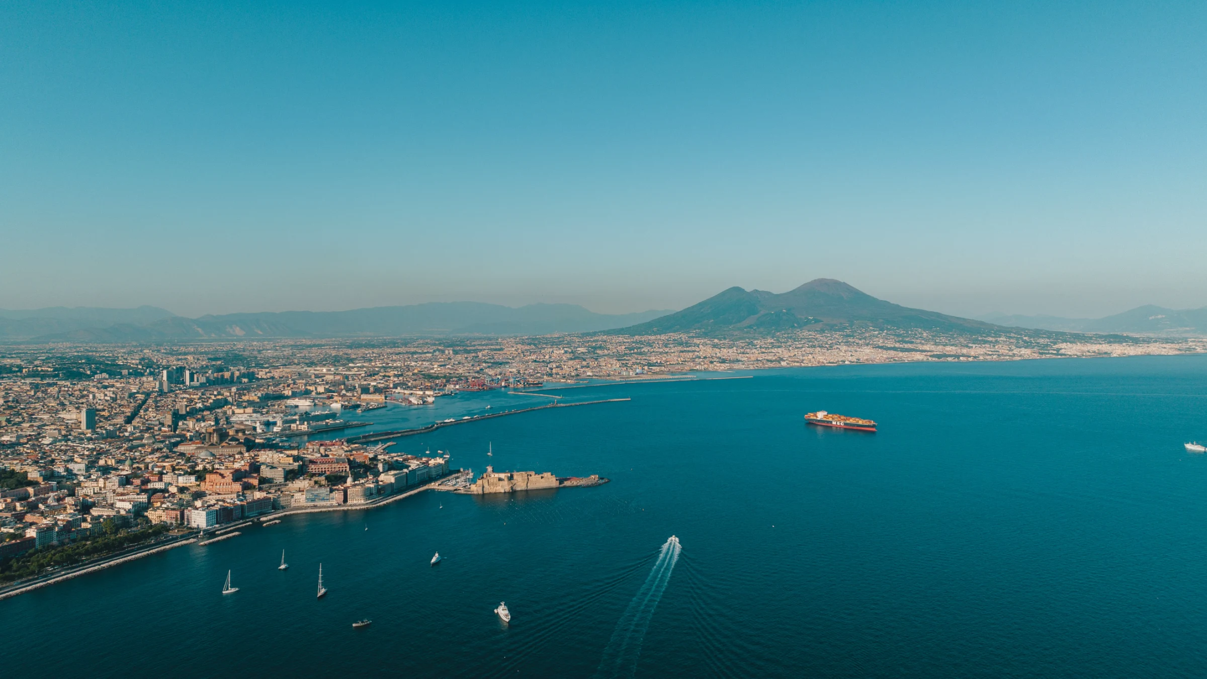 Golfo di Napoli visto dal mare