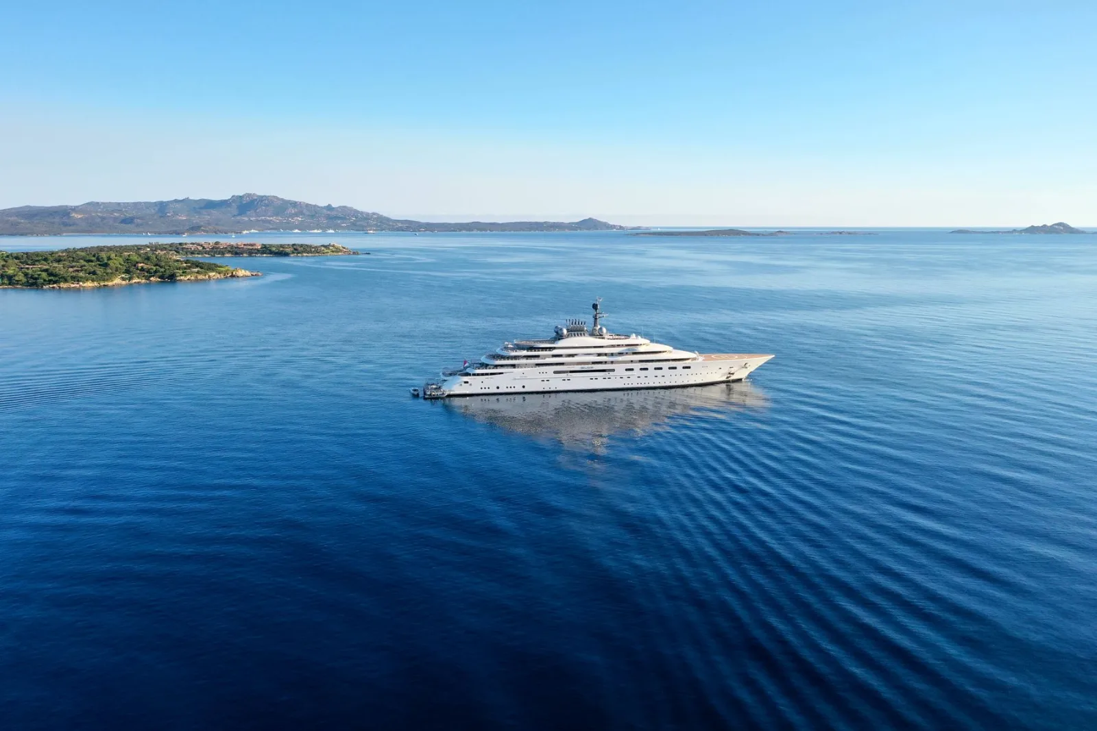 Illustrative photo: superyacht at sea