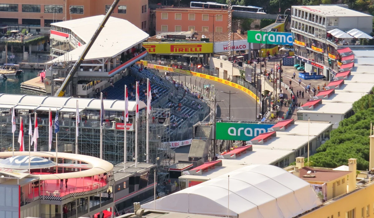 Monaco Grand Prix seen from above
