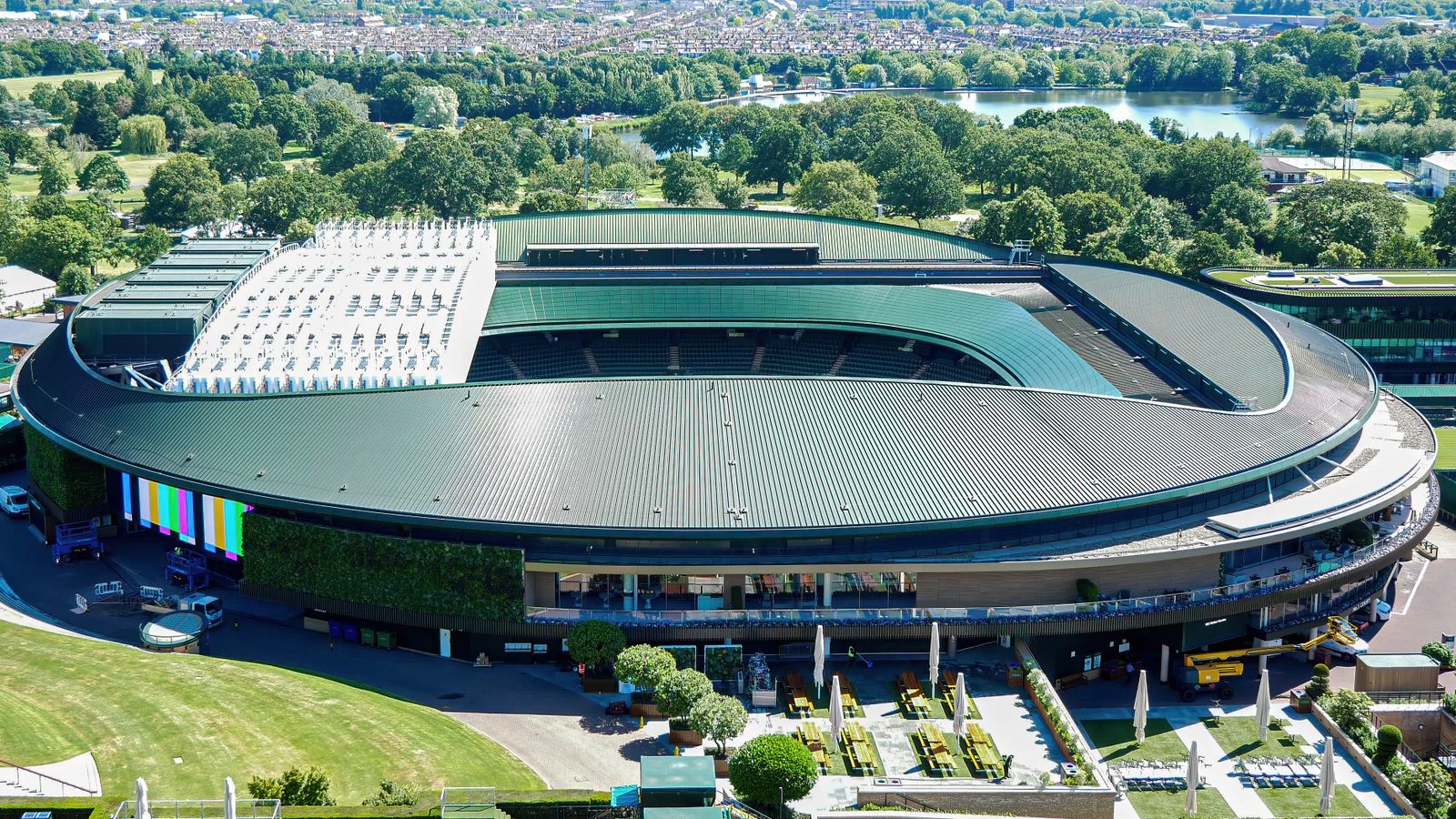 Le stade de Wimbledon vu d’en haut